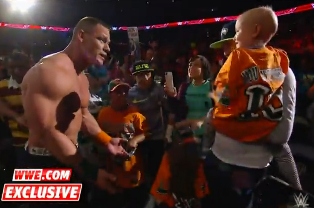 Watch John Cena Celebrate A 7 Year Old Girl Who Beat Cancer E News